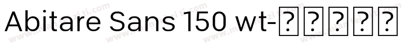 Abitare Sans 150 wt字体转换